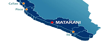 Mapa de Matarani